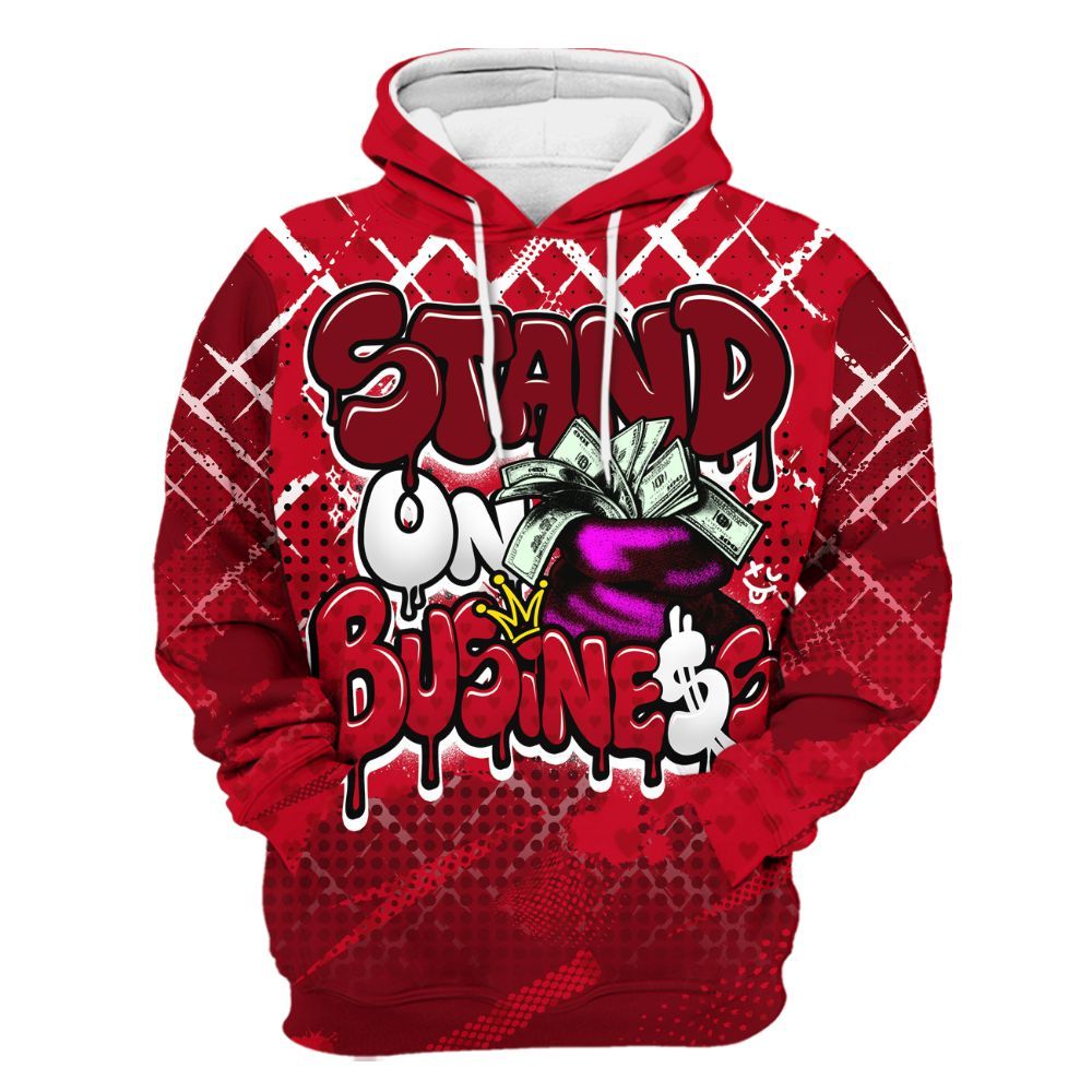 Hoodie To Match Cortez GS Valentine's Day - Halftone Stand Business Dripping All Over Print