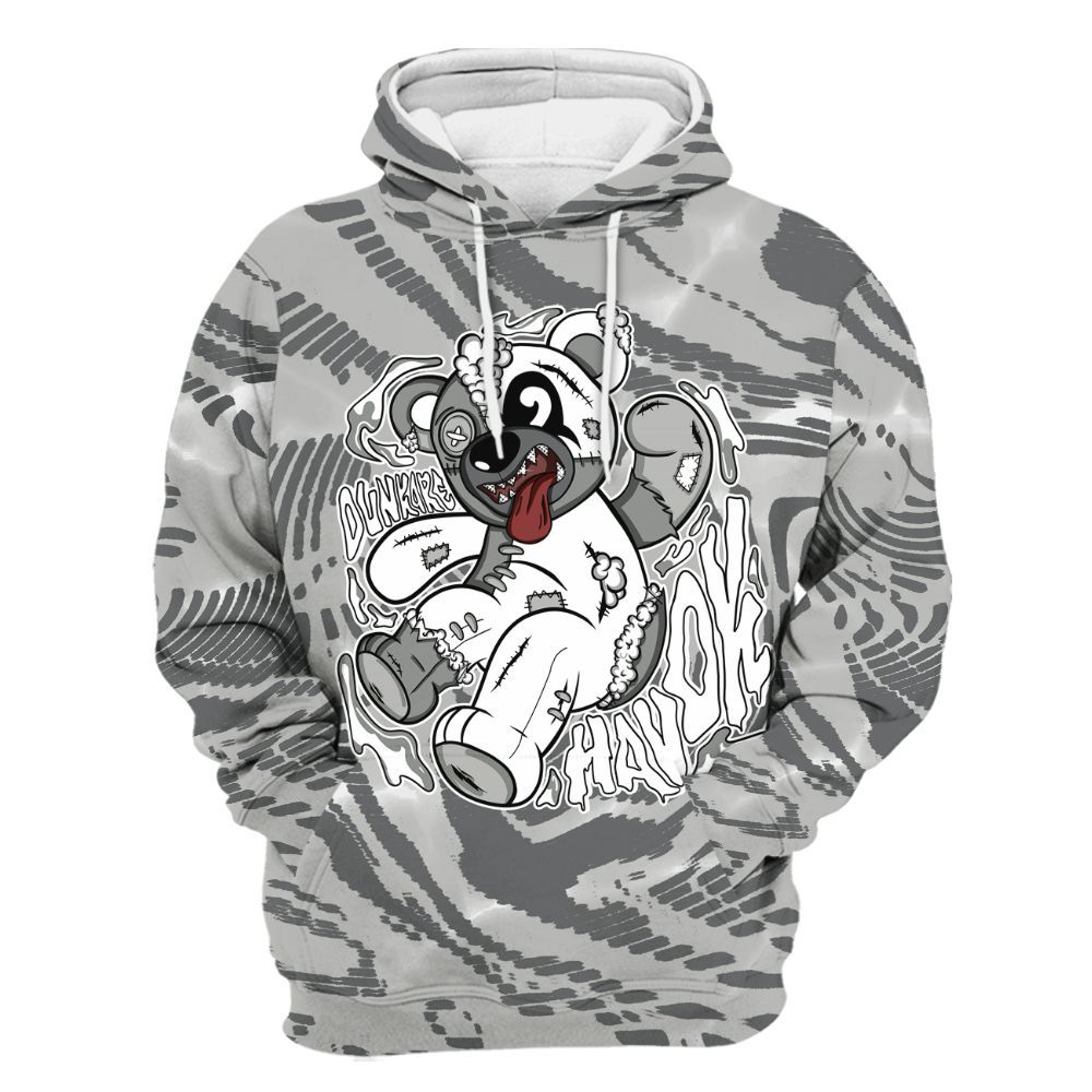 Hoodie To Match Retro Wet Cement 4s - Havok Bear All Over Print