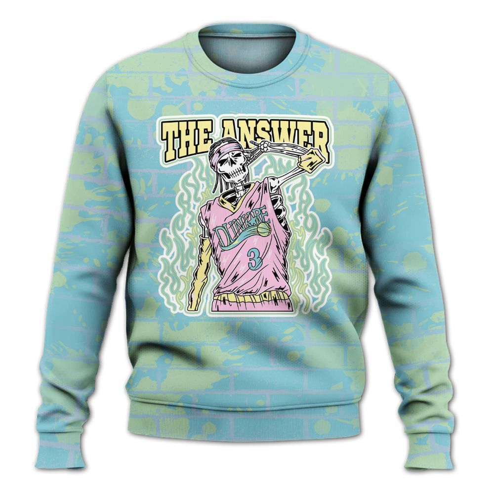 Sweatshirt To Match SB Dunk Low Visty - Allen Answer Skeleton Brick All Over Print
