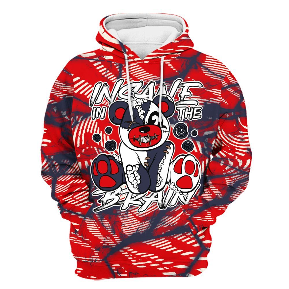 Dunkare Low OG Howard University 1s Shirt - Insanes Bear Fume All Over Print Unisex Hoodie