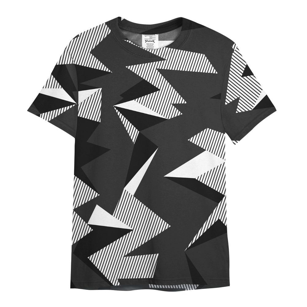 Shirt To Match White Thunder 4s - Geometric Camouflage Pattern All Over Print