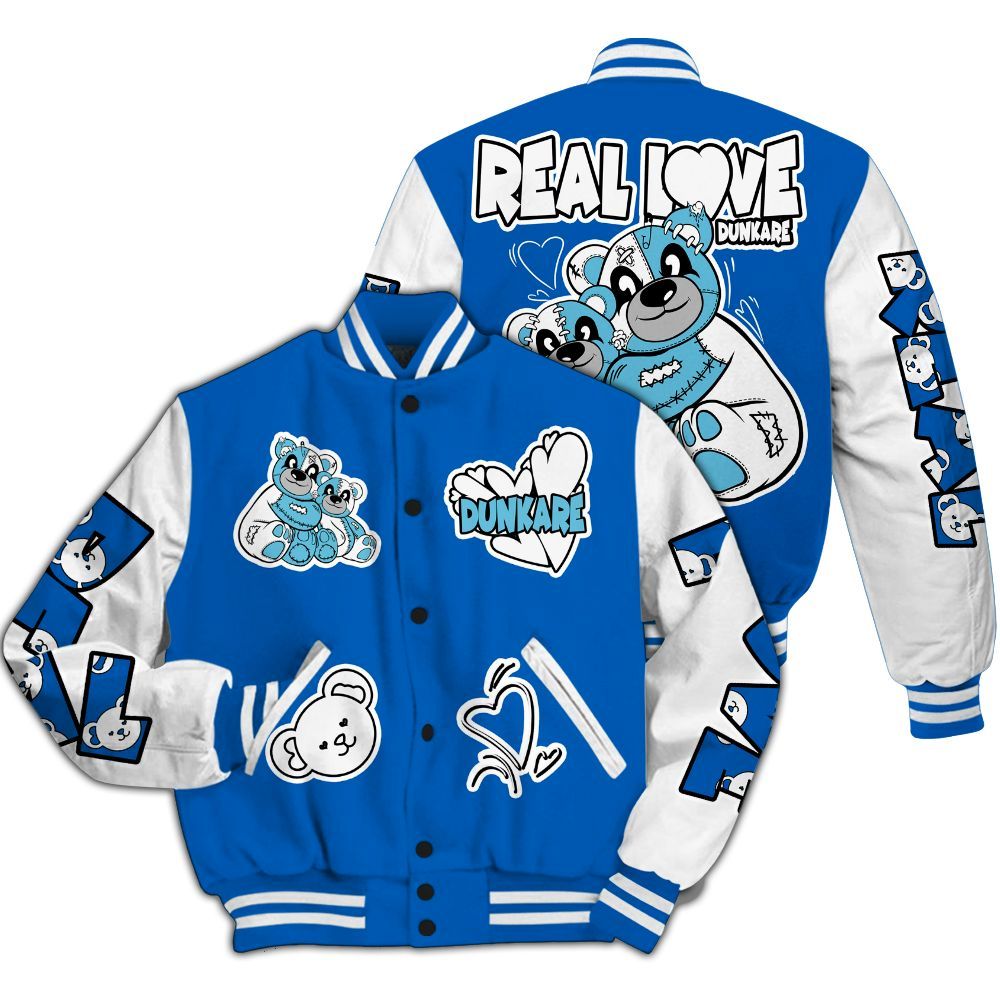Varsity Jacket To Match Dunk Low Argon - Sincere Fondness Bear All Over Print