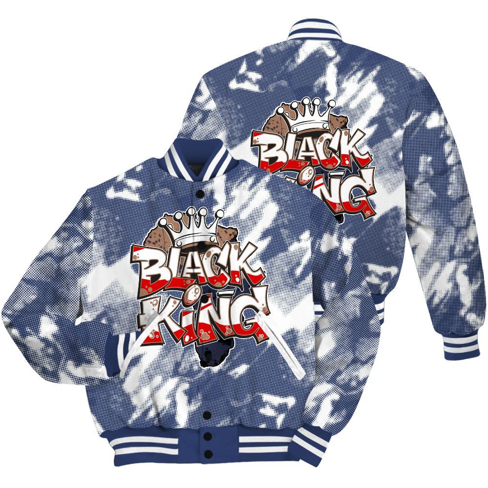 Varsity Jacket To Match Midnight Navy 13s Shirt - B-King Shirt Unisex Oufit All Over Print