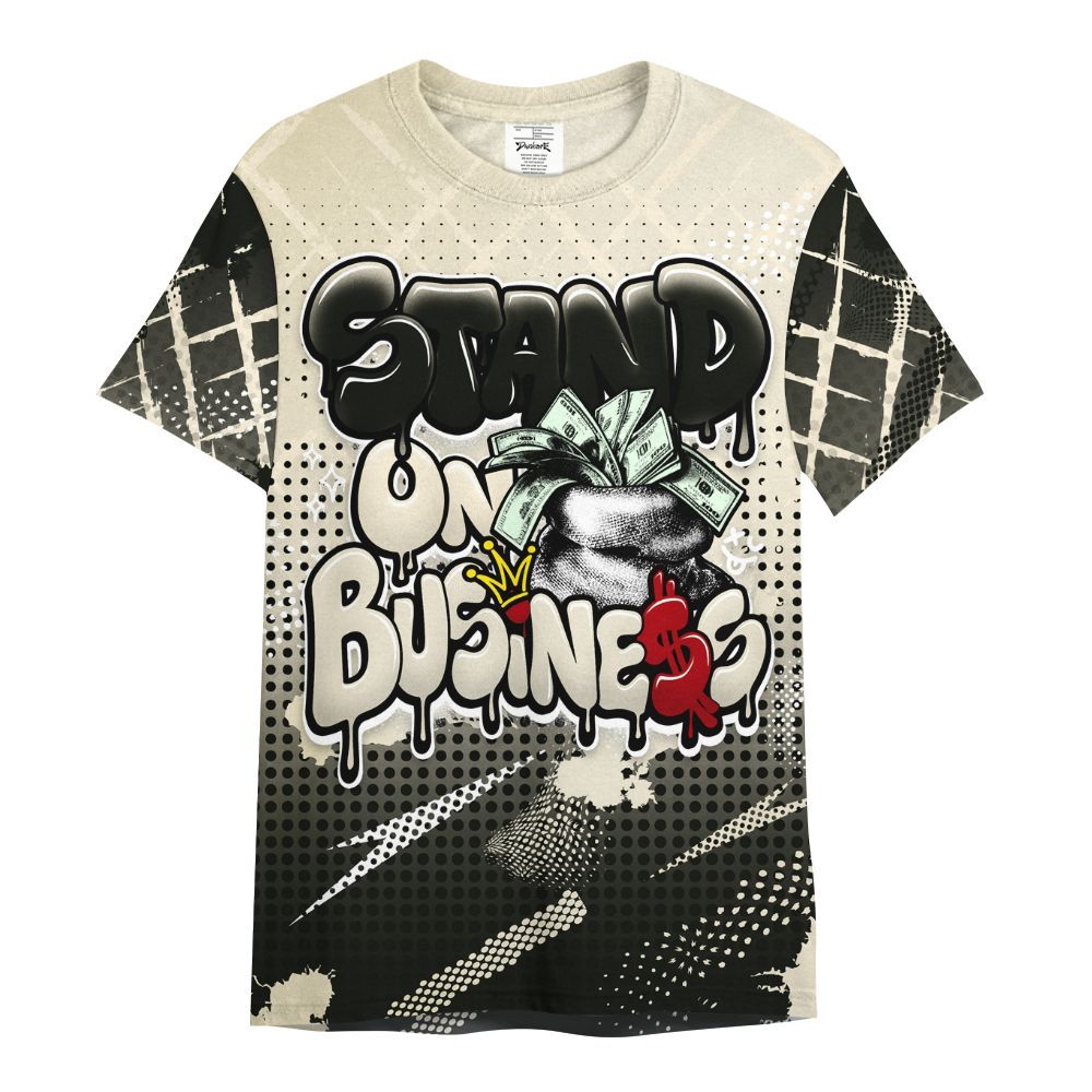 Shirt To Match Retro Low OG Nitro 1s - Halftone Stand Business Dripping All Over Print