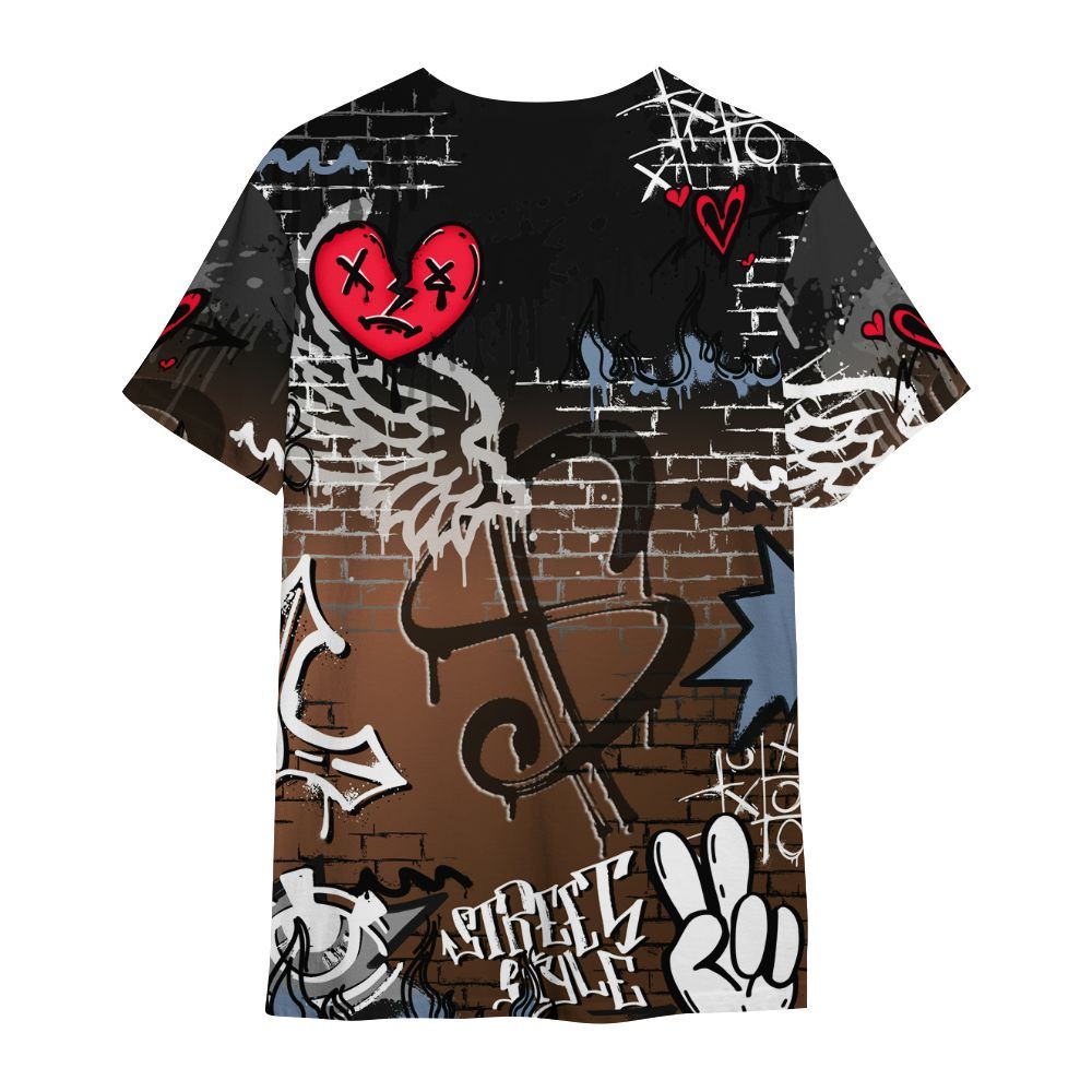 Shirt To Match Air Foamposite Metallic Copper - Been Dif2erent Drip Graffiti All Over Print
