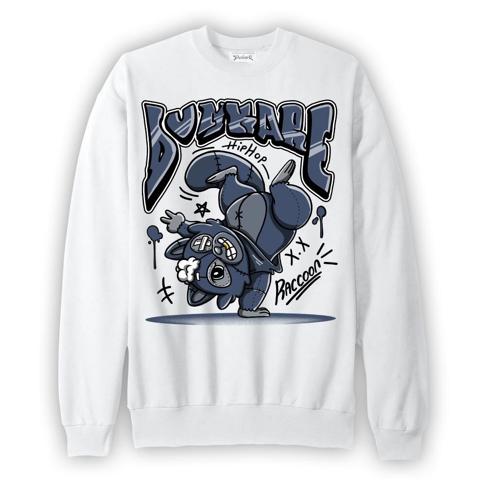 Sweatshirt To match Low Diffused Blue 11s Sweatshirt - Freestyle Hip Hop Raccoon Graphic 1505 DNY