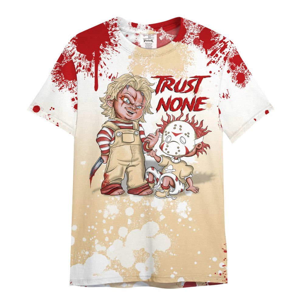 Shirt To Match Dunk Low Strawberry Waffle - Trust No One Scary All Over Print