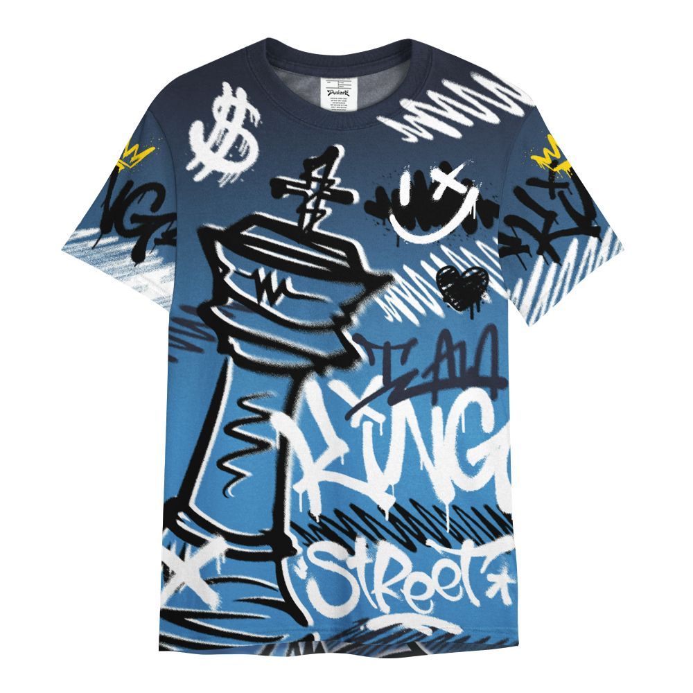 Shirt To Match Low OG Obsidian 1s - Street King Chess Streetwear All Over Print