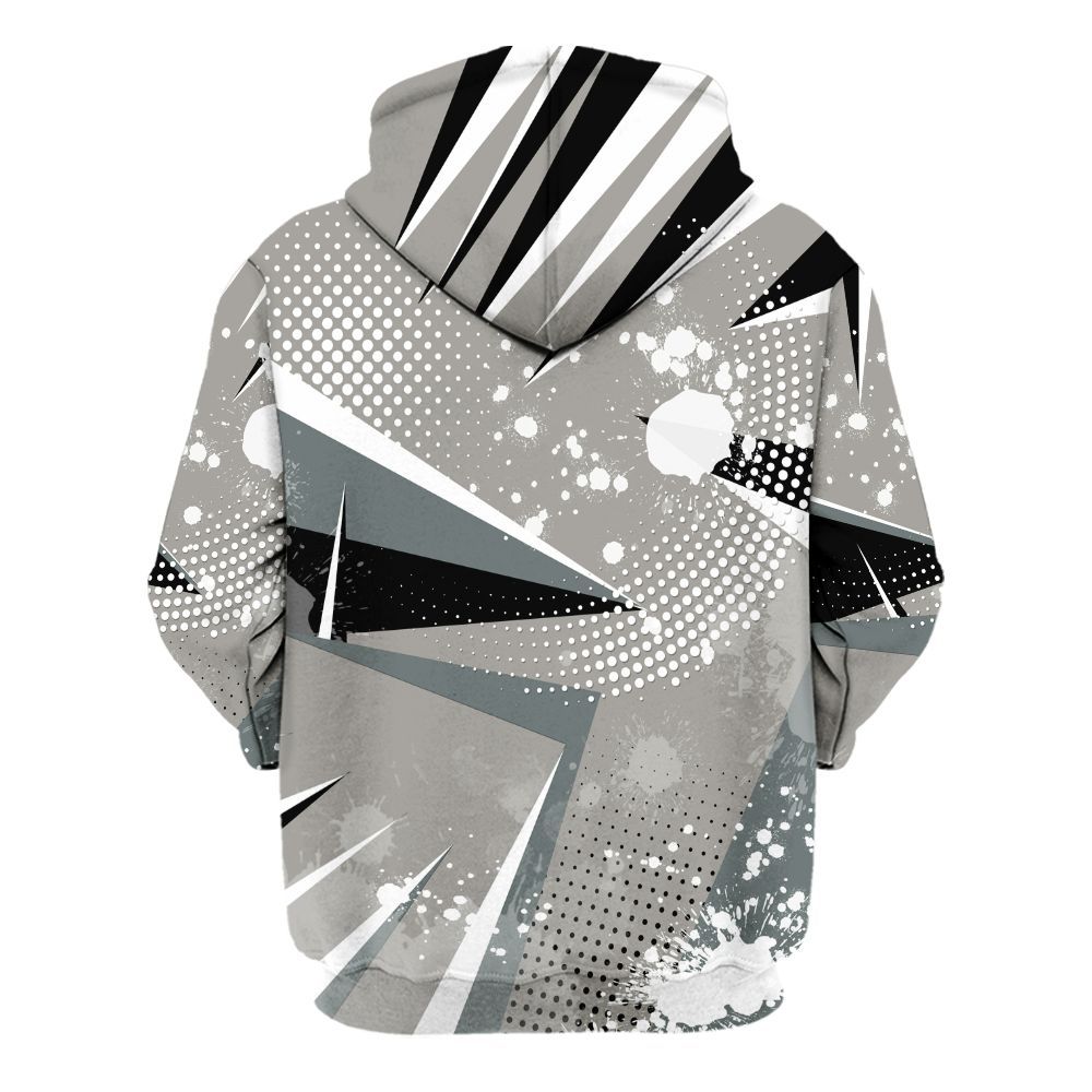 Hoodie To Match Cool Grey 9s - Poly Trust No One Dripping All Over Print