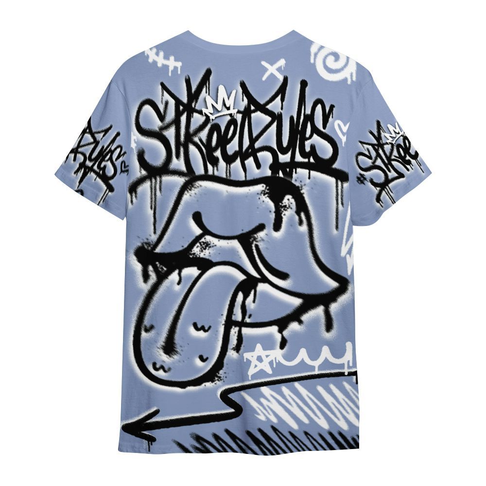 Shirt To Match Retro Blue Grey 13s - Break Rules Streetwear All Over Print