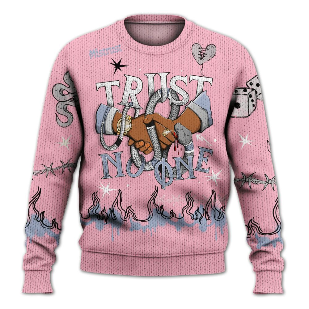 Sweater To Match Retro 35th Anniversary 5s - Trust No One Snake-Bite Doodle Crayon Graphic