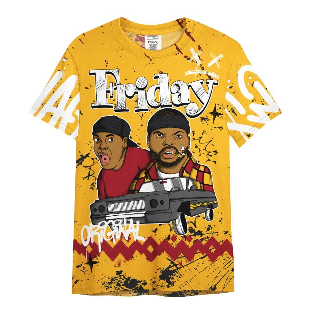 Shirt To Match White Taxi 12s Shirt, Friday Sneaker Crayon All Over Print