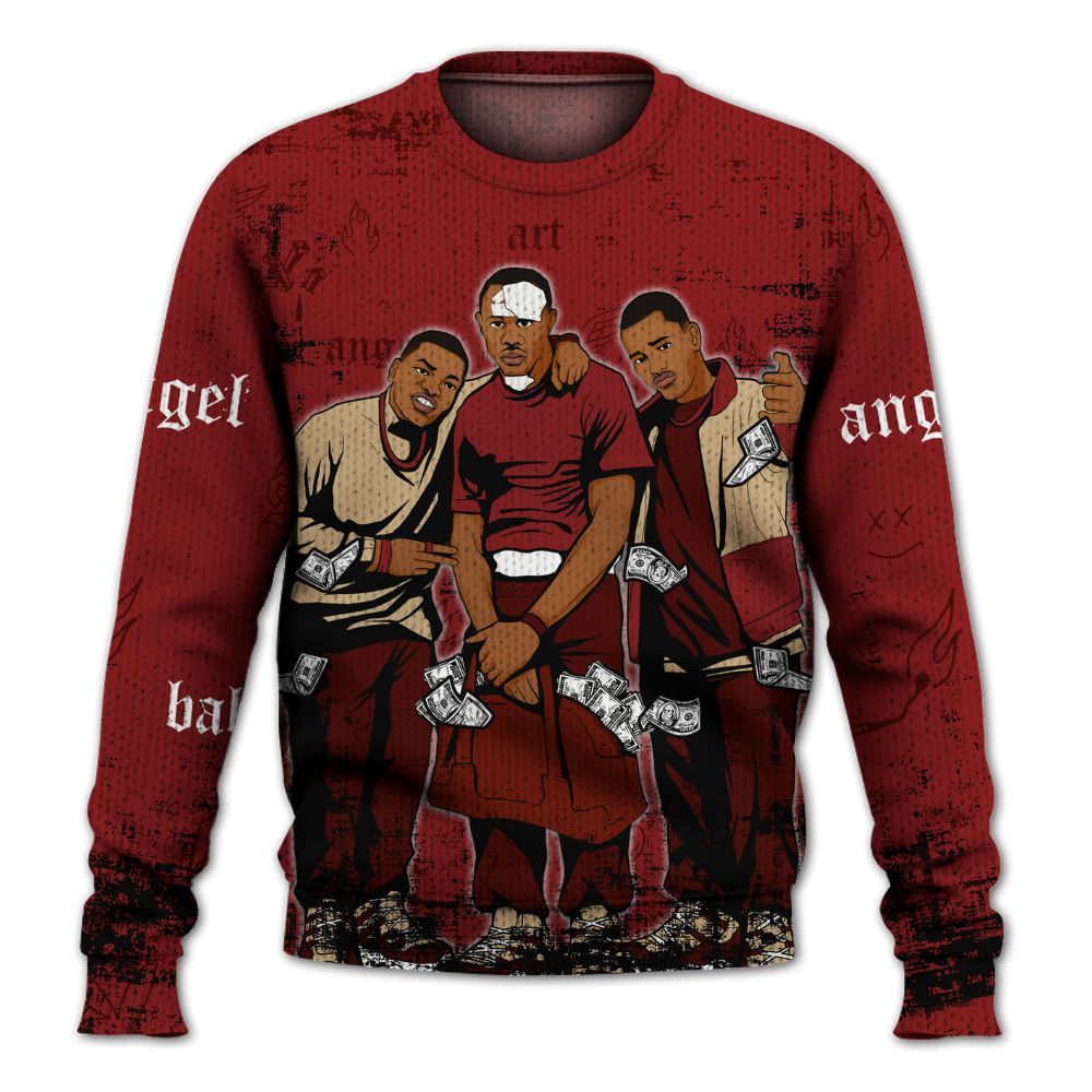 Sweater To Match Bin 23 3s - Paid In Full Money Graphic