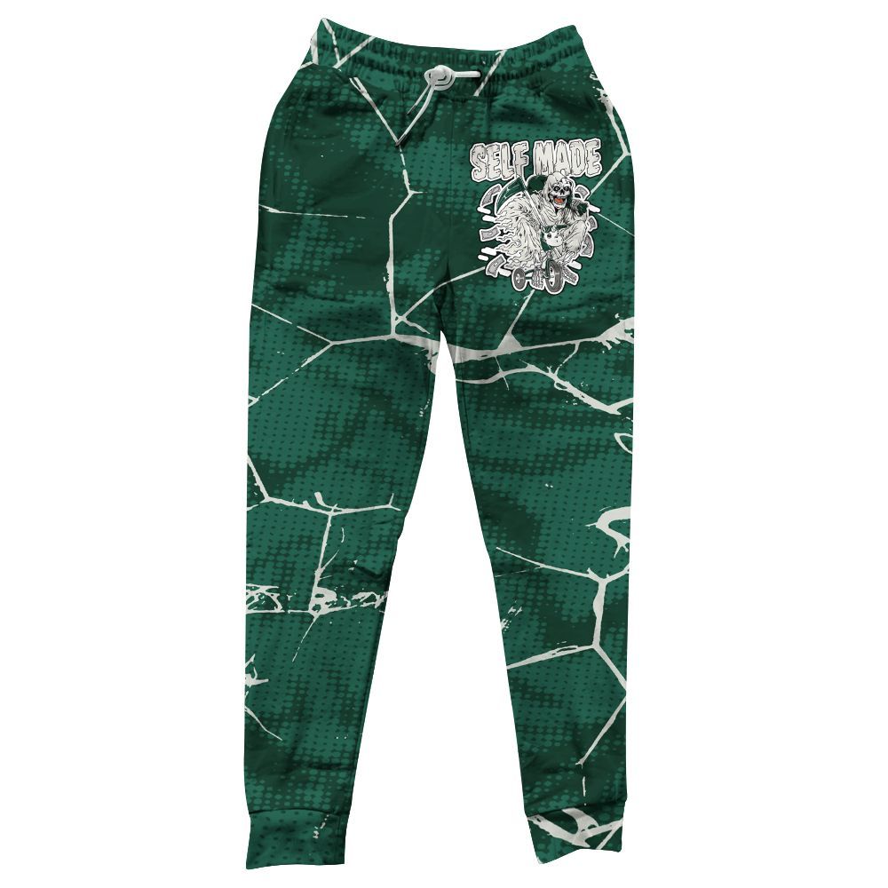Sweatpant To Match Oxidized Green 4s - Self Made Skeleton Crack All Over Print