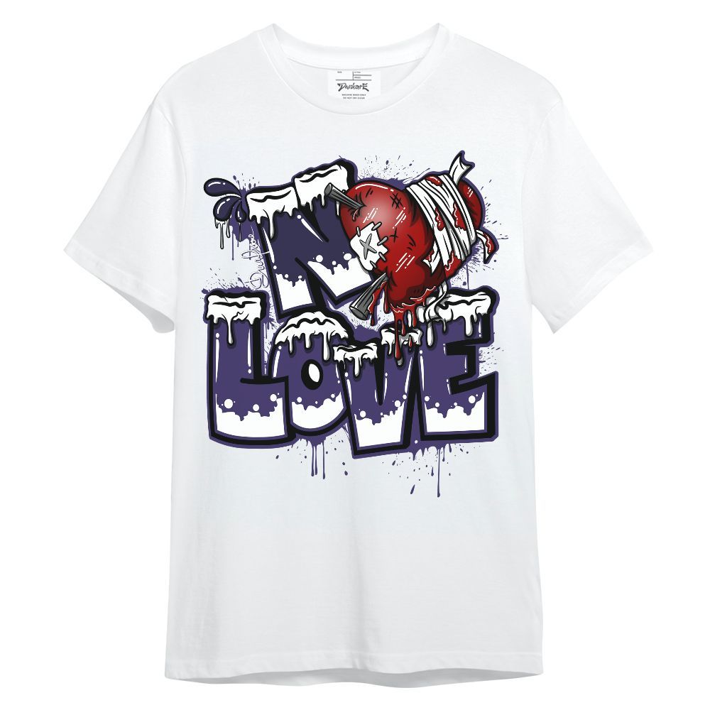 Shirt To Match Retro Court Purple 13s - Drip No Love Streetwear Unisex Shirt