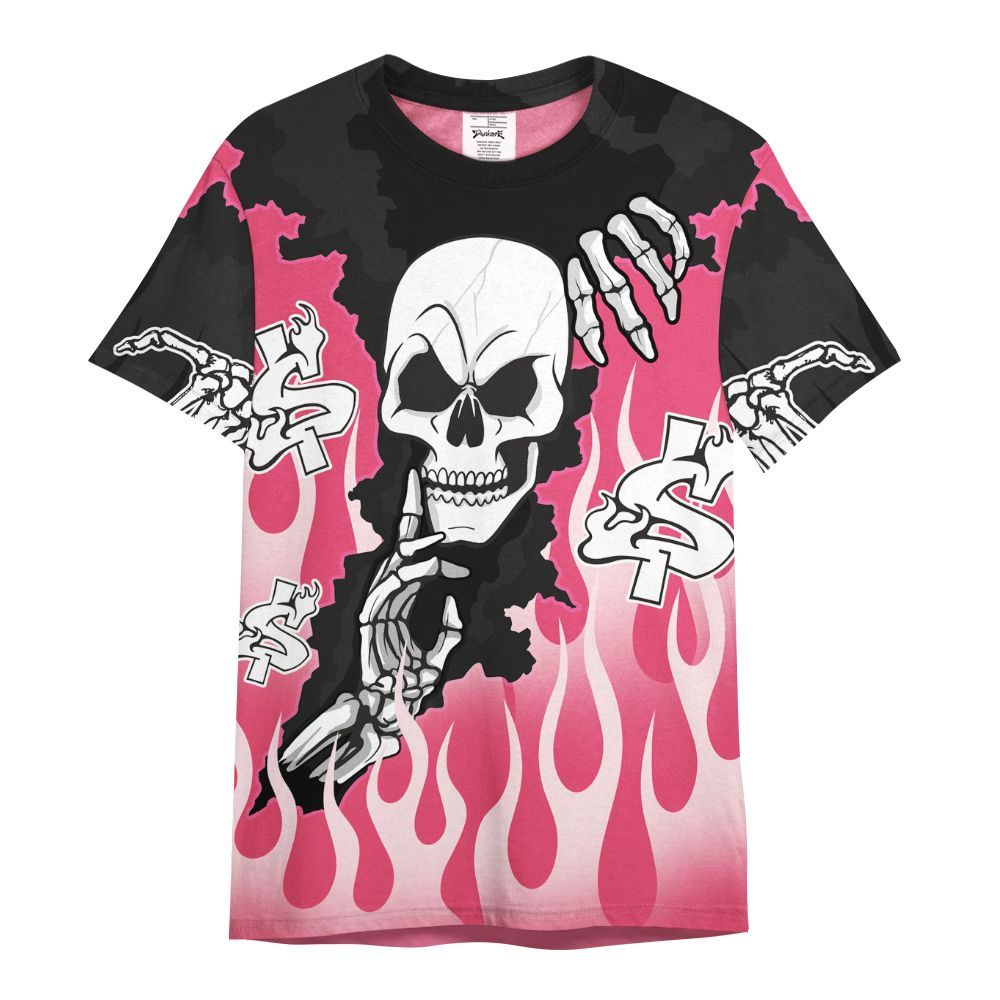 Shirt To Match A'One Hyper Pink - Ones Move In Silence Graphic Trapped All Over Print
