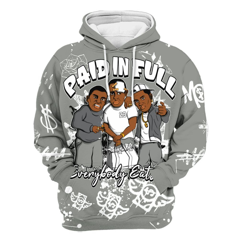 Hoodie To Match Paris Olympics 4s - Everybody Paid In Full Crayon All Over Print