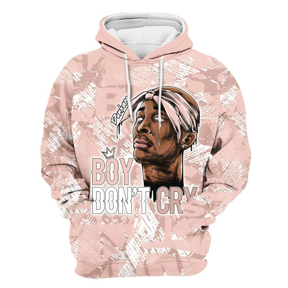 Hoodie To Match Low Legend Pink 11s - Boiz Ain't Cry Unique Abstract All Over Print