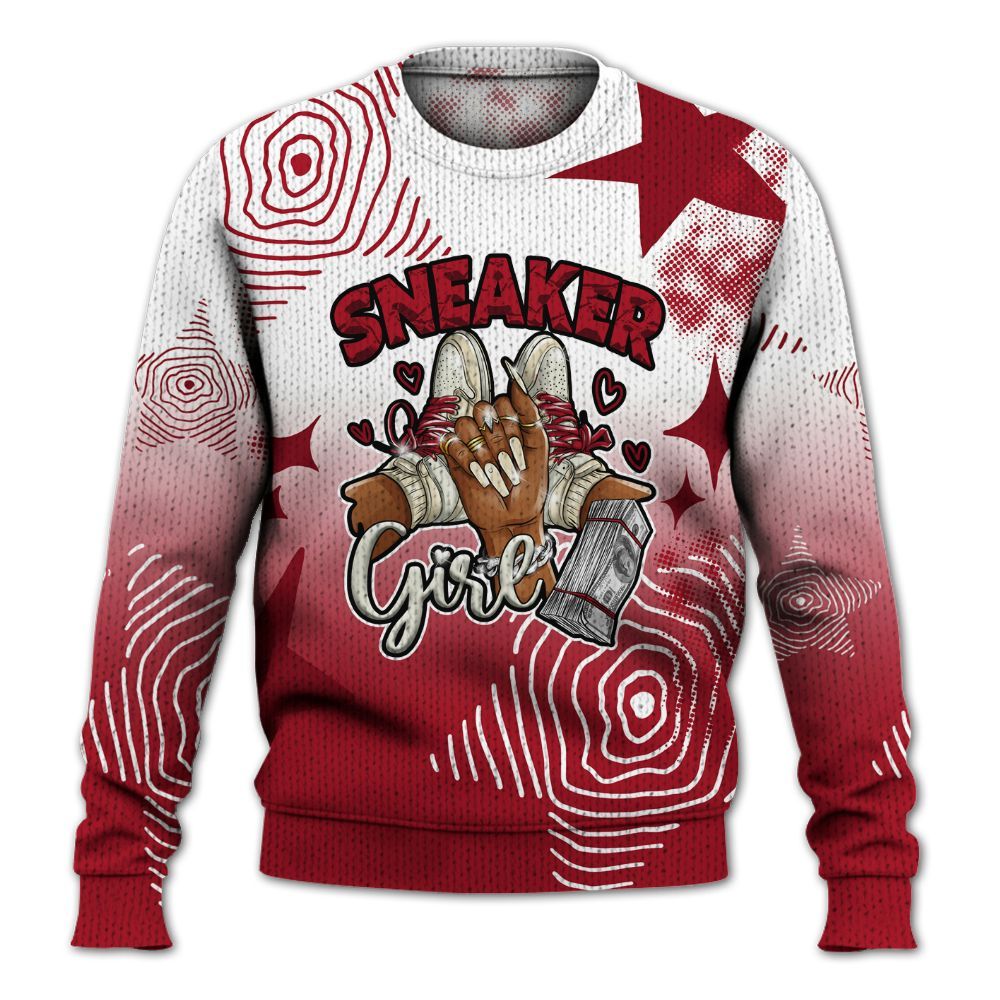 Knitted Sweater To Match 2025 High OG Cinnabar 1s - Sneakerz Girlz Unique Starz