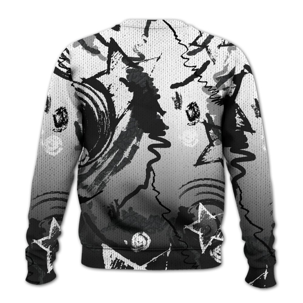 Knitted Sweater To Match Black Cat 3s - Grind Shine Later Drip