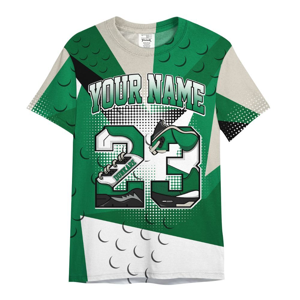 Shirt To Match Lucky Green 2s - Poly Custom Name Number 23 5s All Over Print