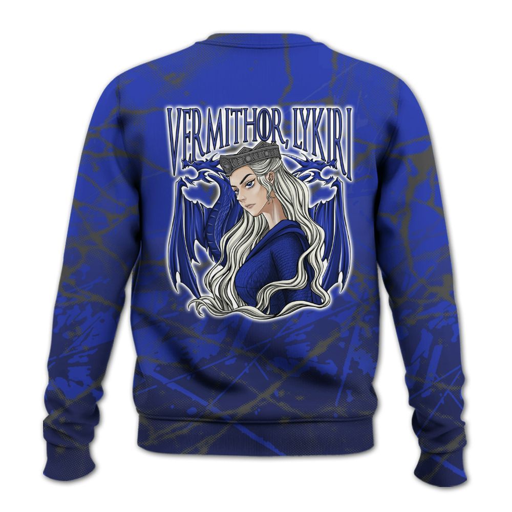 Sweatshirt To Match Air Max Plus Black Racer Blue - Dragon's Mom! Profound All Over Print