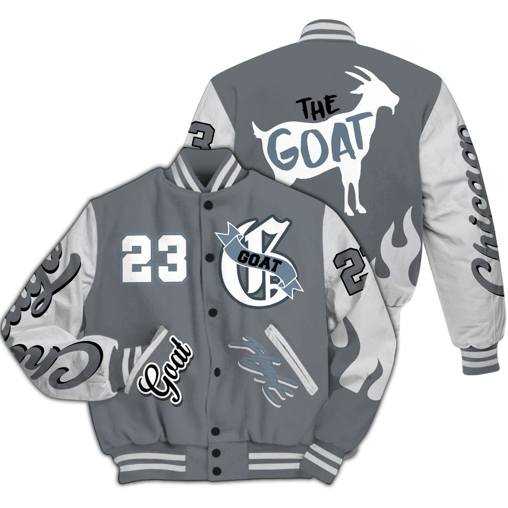 Varsity Jacket To Match Air Max DN Silver Bullet - The G.O.A.T Flight Streetwear All Over Print