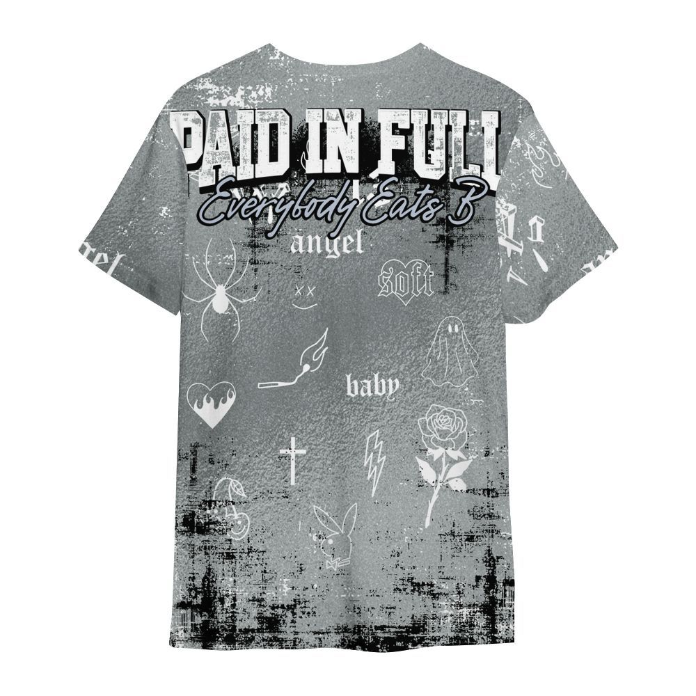 Shirt To Match White Metallic 2026 5s - Paid In Full Money All Over Print