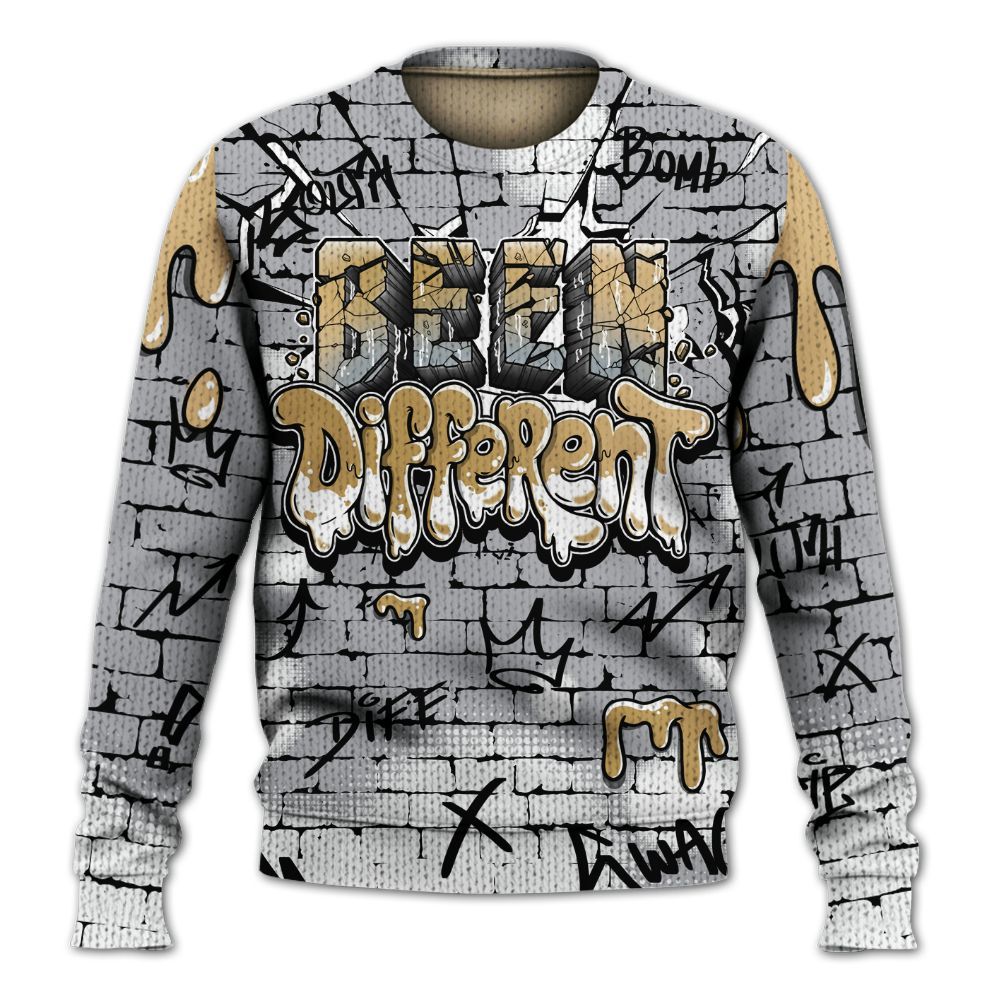 Sweater To Match Retro High OG Cool Grey 1s - Been Different Graphic