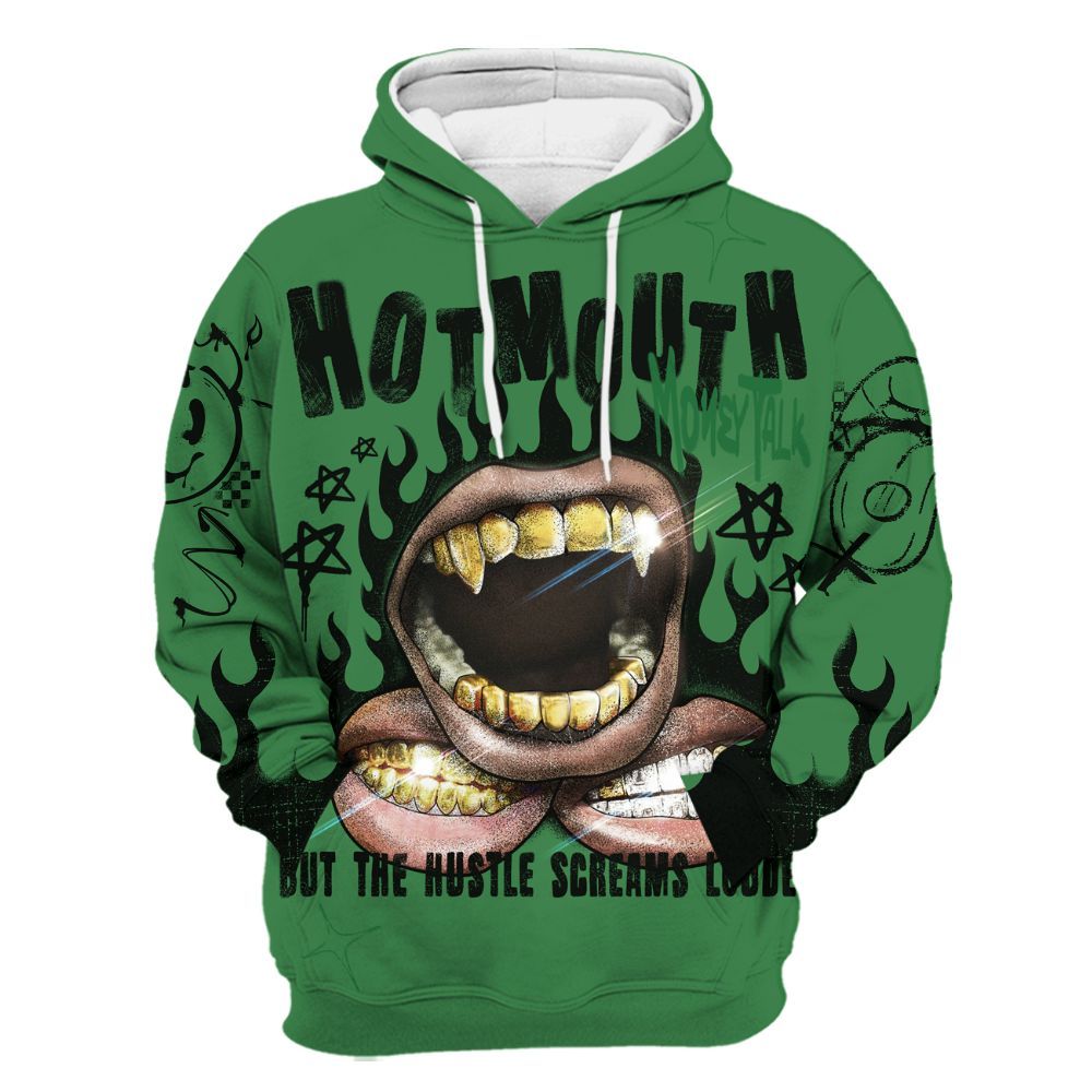 Hoodie To Match Lucky Green 1s - Mouth Burning Street Style All Over Print