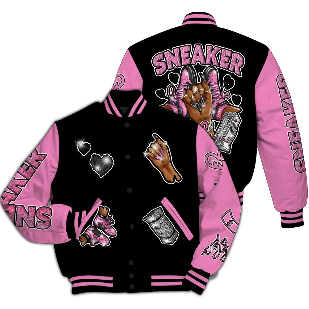 Varsity Jacket To Match Untouchable And Moments Black - Sneakerz Girlz All Over Print
