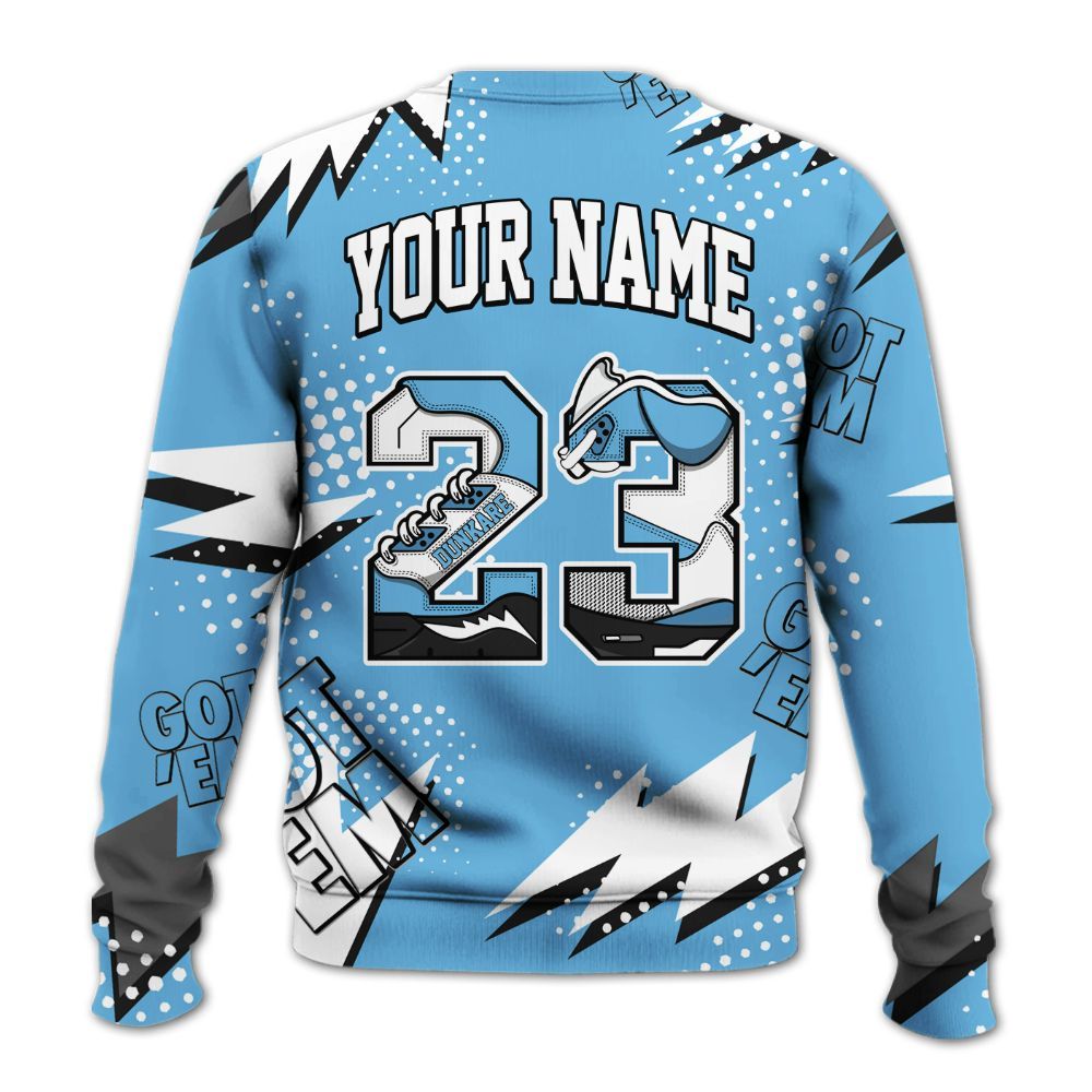 Sweatshirt To Match Melo 12s - Custom Name Number 23 5s All Over Print