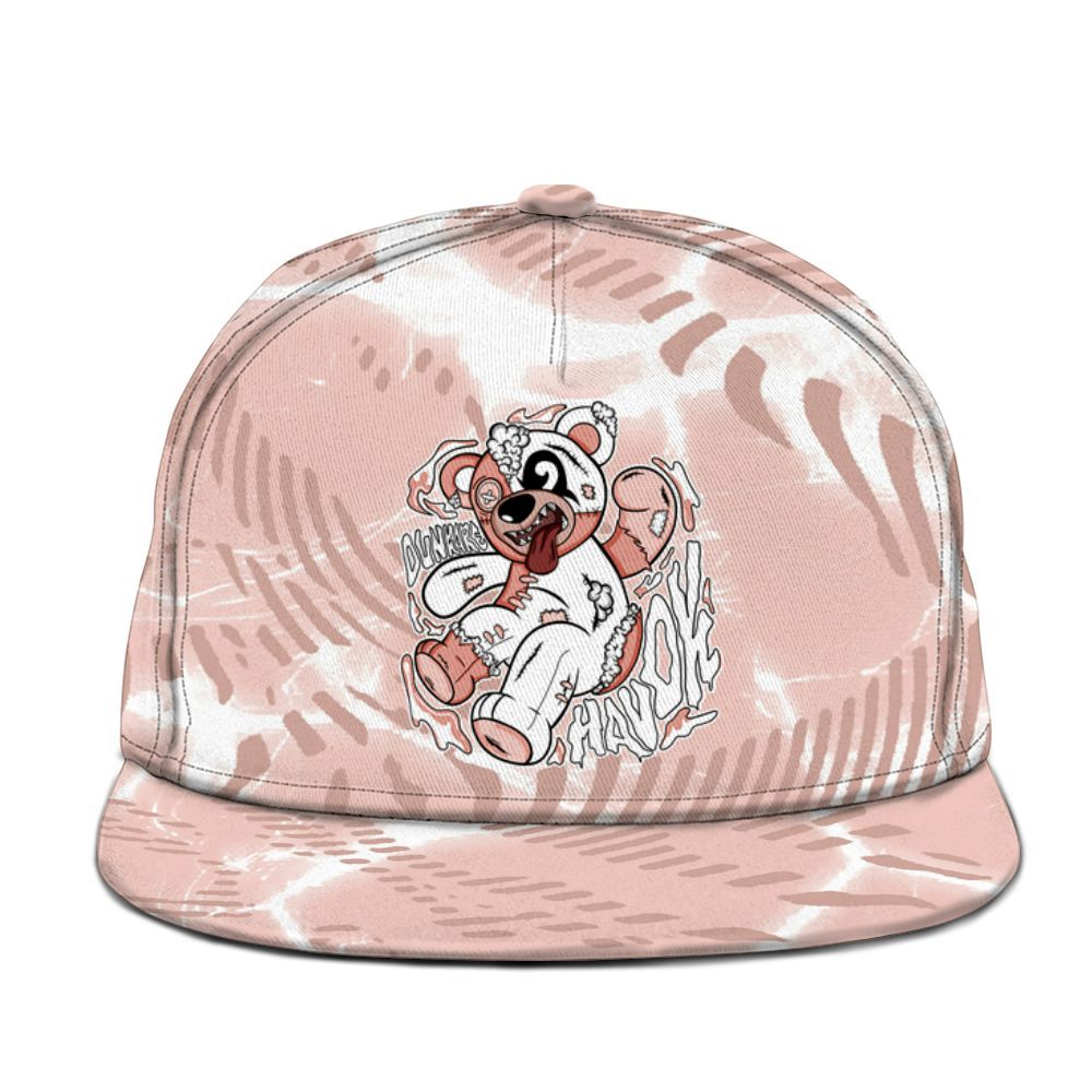 Snapback To Match Low Legend Pink 11s - Havok Bear Graphic