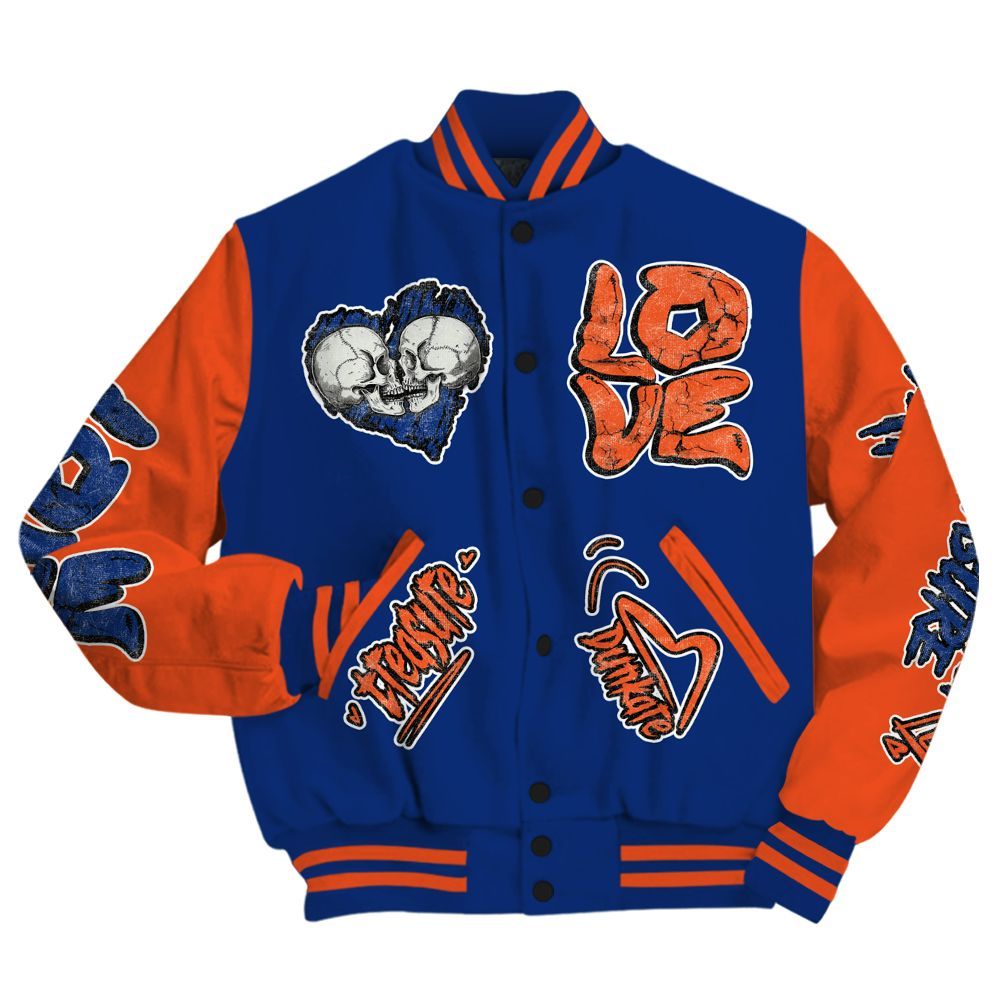 Varsity Jacket To Match Suede GS League - Skull Bear All Over Print
