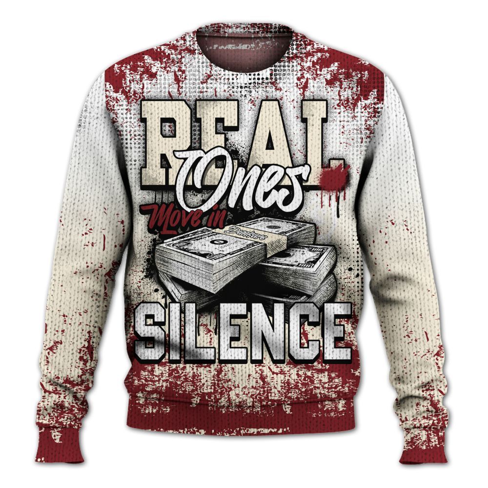 Sweater To Match Valentine's Day 2026 4s - Move In Silence Money Street Retro Graphic