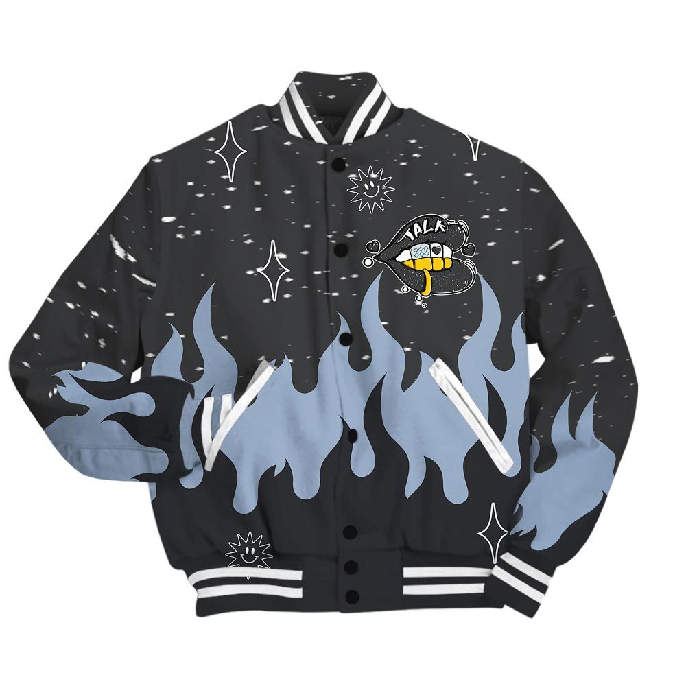 Varsity Jacket To Match Reverse Black White 6s - Money Talk Retro Varsity Jacket Outfit