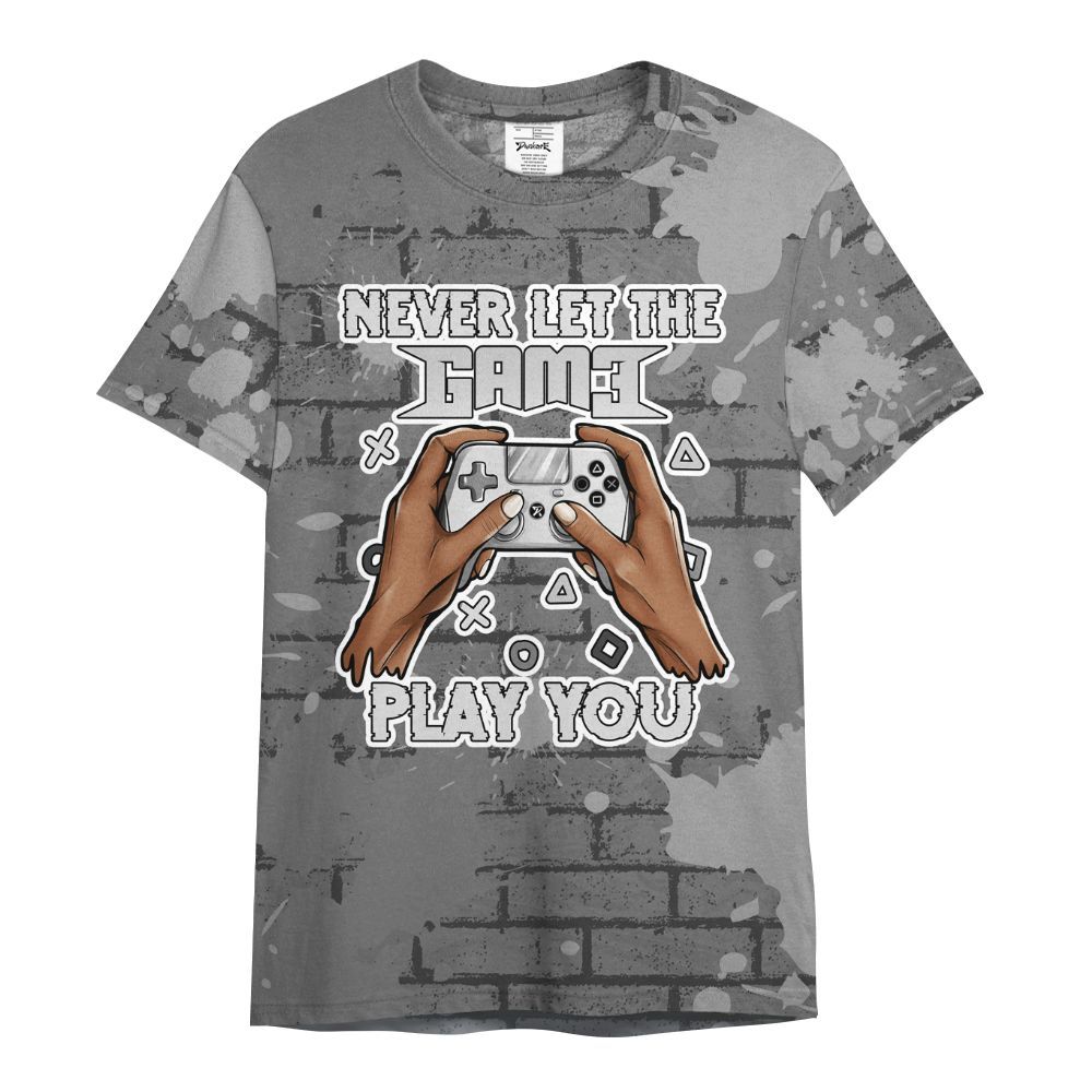 Shirt To Match Black Wolf Grey 12s - PlayGame Human Brick All Over Print