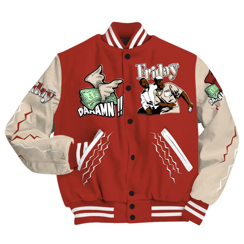 Varsity Jacket To Match Brick After Brick 4s - Friday Movie 90s TV All Over Print