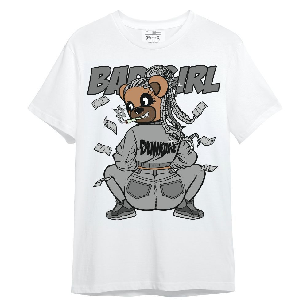 Shirt To Match Black Wolf Grey 12s - Rebellious Girl Bear Unisex Shirt