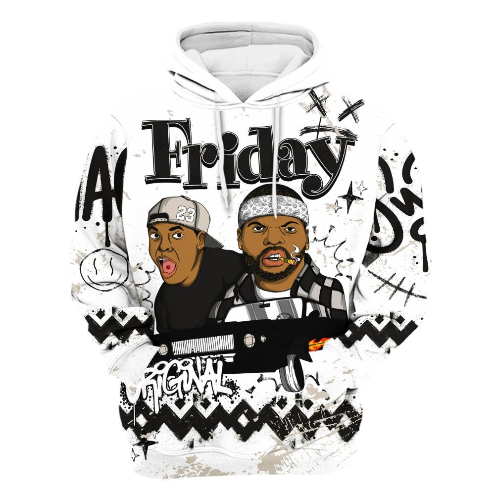 Hoodie To Match Retro Reverse Metallic 5s - Friday Sneaker Crayon All Over Print