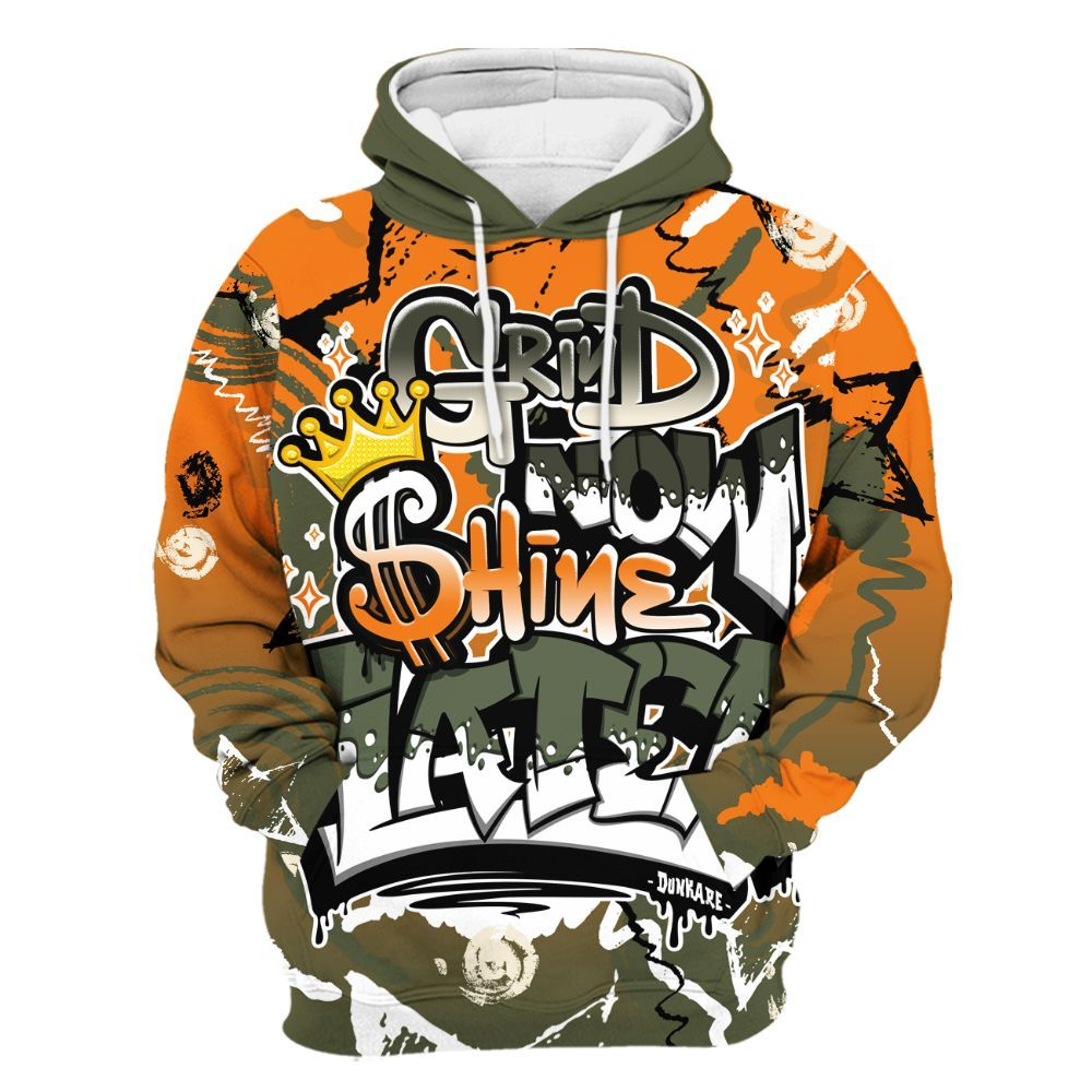 Hoodie To Match Retro Undefeated 4s - Grind Shine Later Drip All Over Print