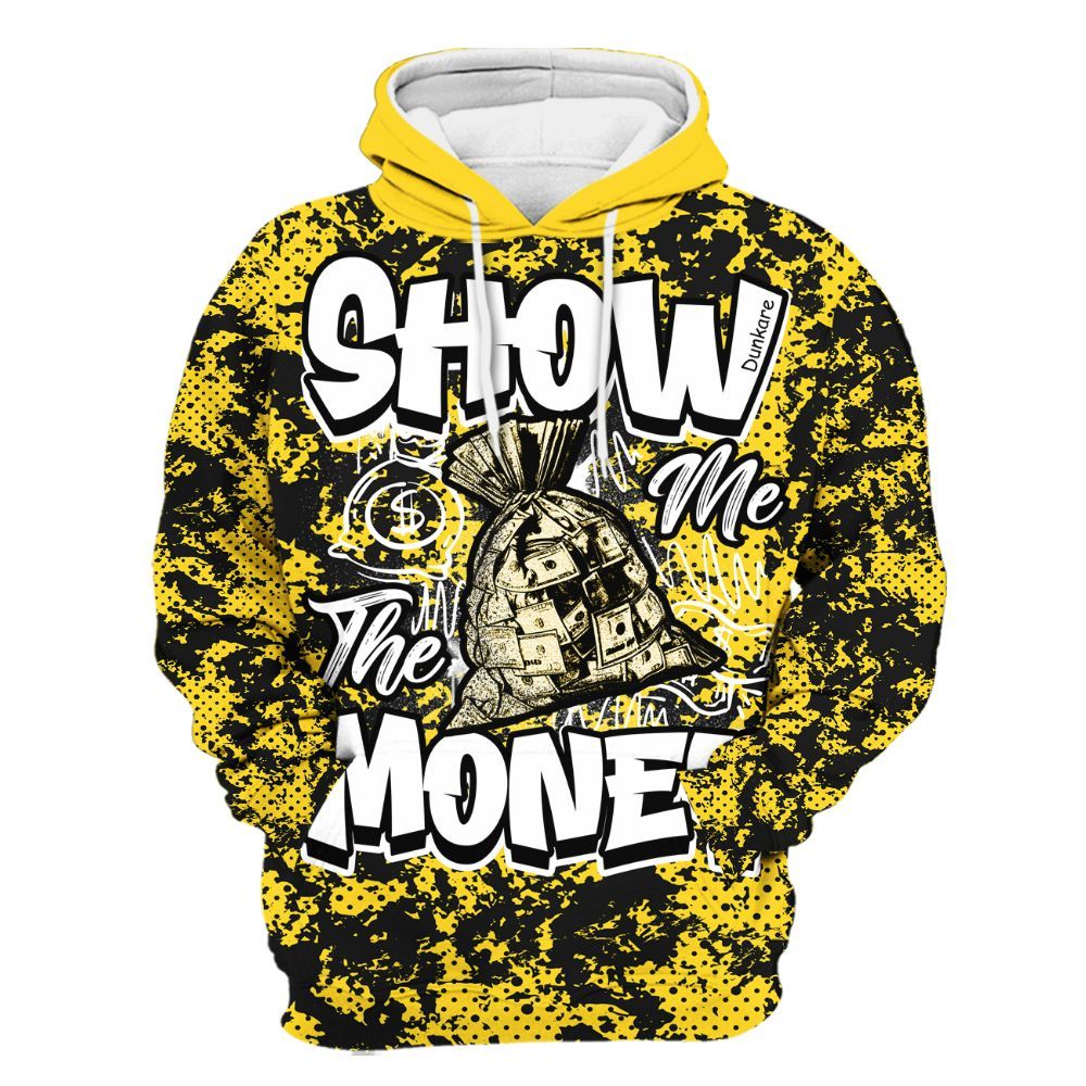 Hoodie To Match Retro Thunder 4s - Show Me The Money Retro All Over Print