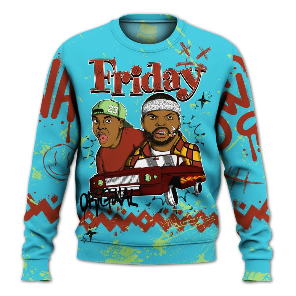 Sweatshirt To Match SB Dunk Di'Orr Greenwood - Friday Sneaker Crayon All Over Print