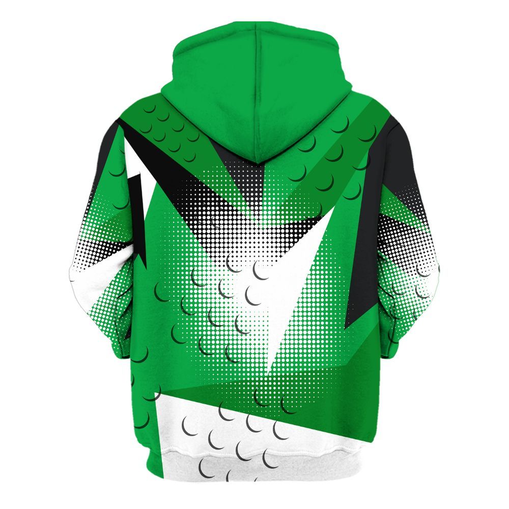 Hoodie To Match Low Lucky Green 1s - Poly Custom Name Number 23 5s All Over Print