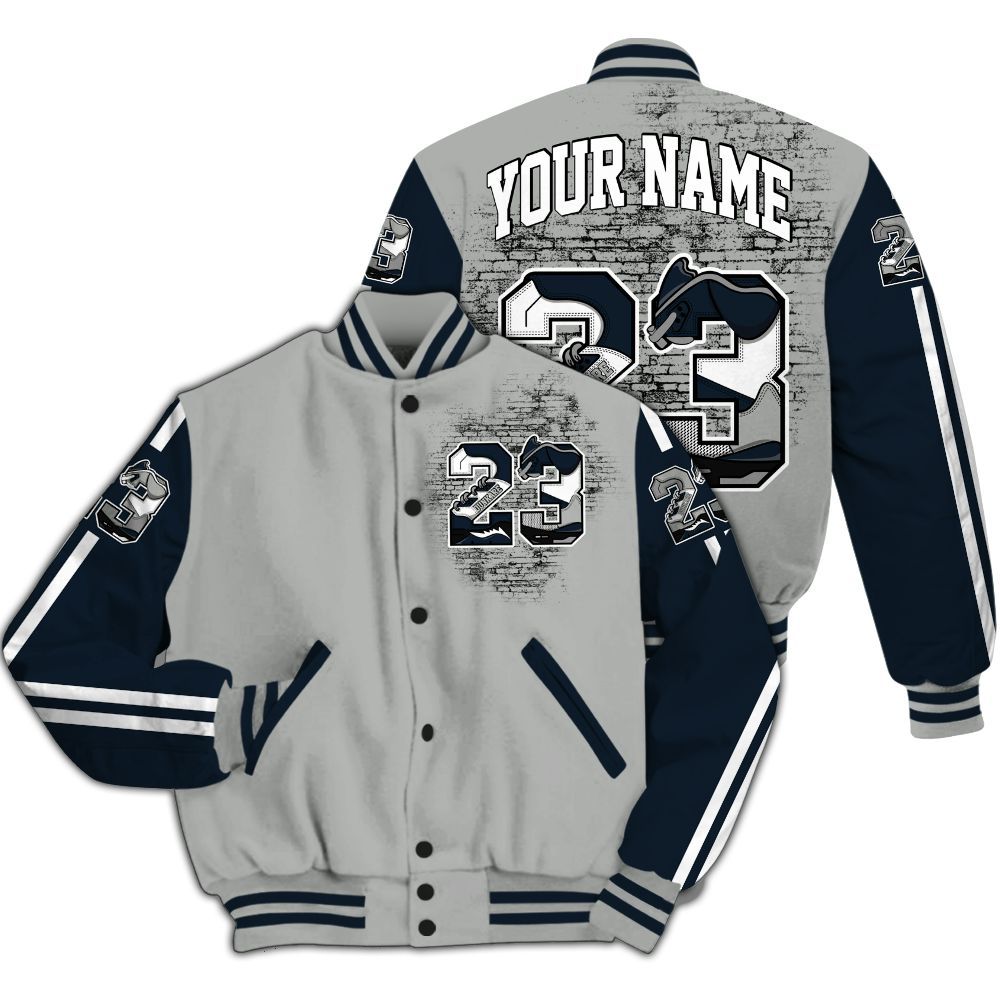 Varsity Jacket To Match Retro Georgetown 6s - Custom Name Number 23 5s All Over Print