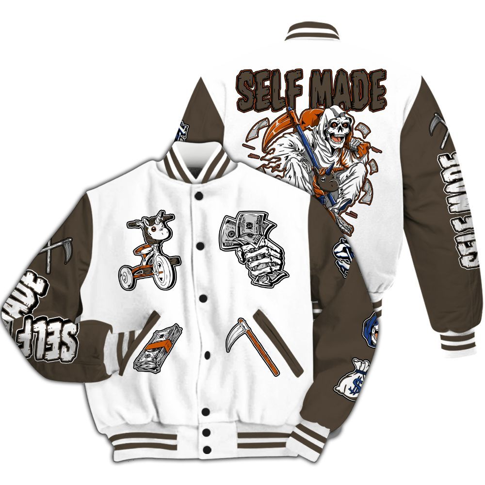 Varsity Jacket To Match Palermo GS League - Self Make Skeleton All Over Print
