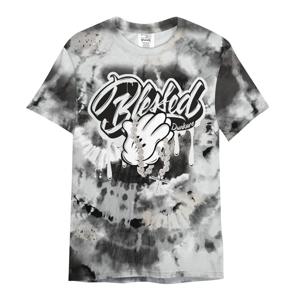 Shirt To Match Retro Reverse Metallic 5s - God Blessed Tie Dye All Over Print