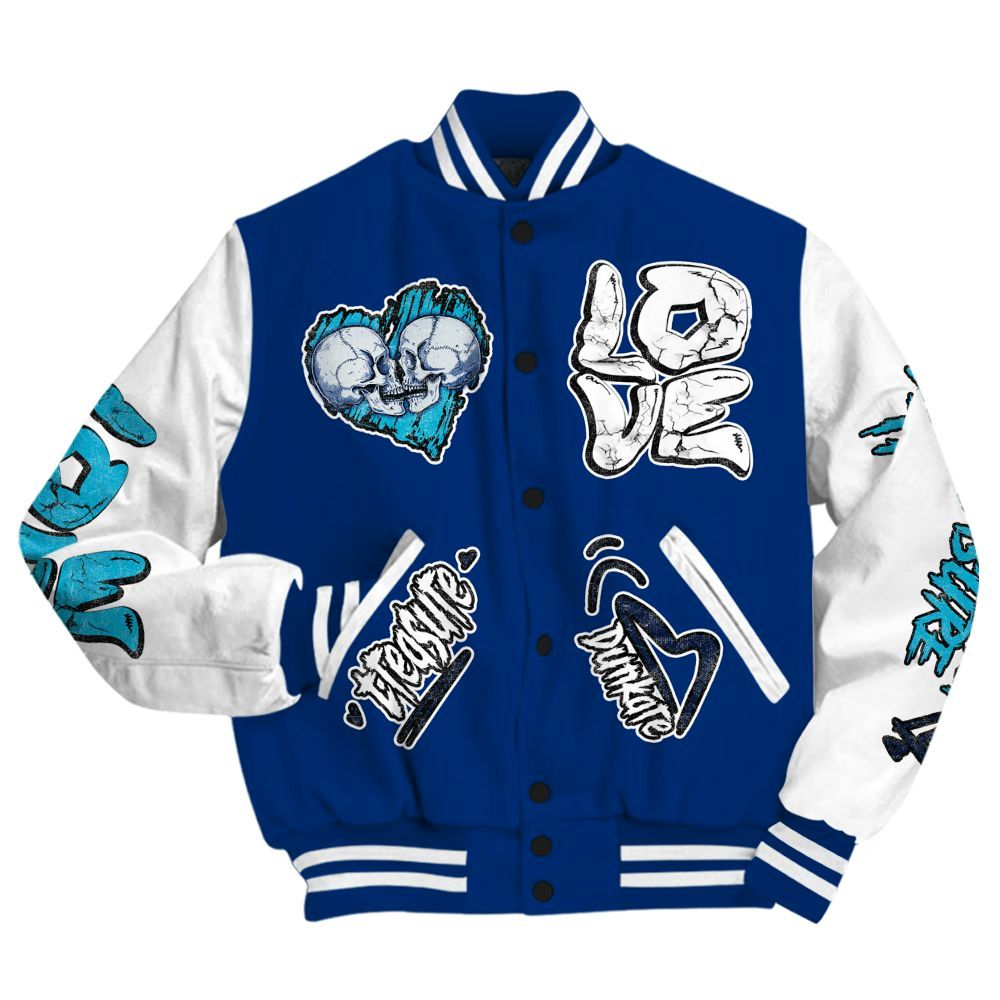 Varsity Jacket To Match Kobe 5 X-Ray - Skull Bear All Over Print