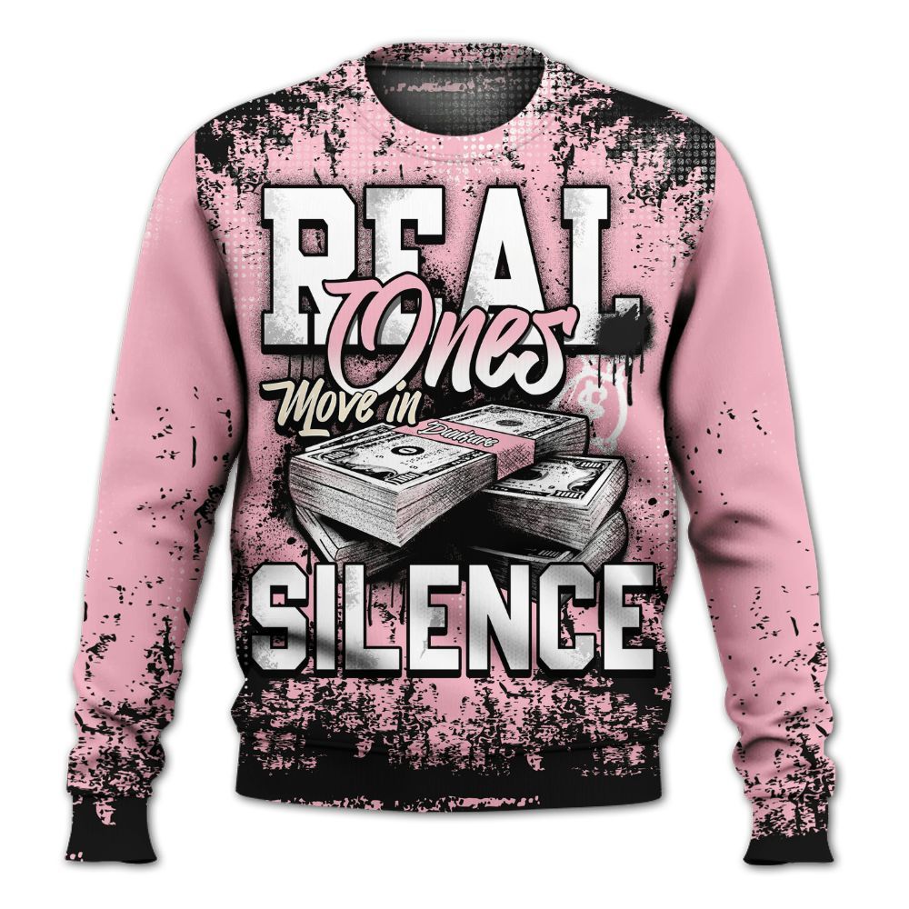 Sweatshirt To Match Low OG Tropical Pink 1s - Move In Silence Money Street Retro All Over Print