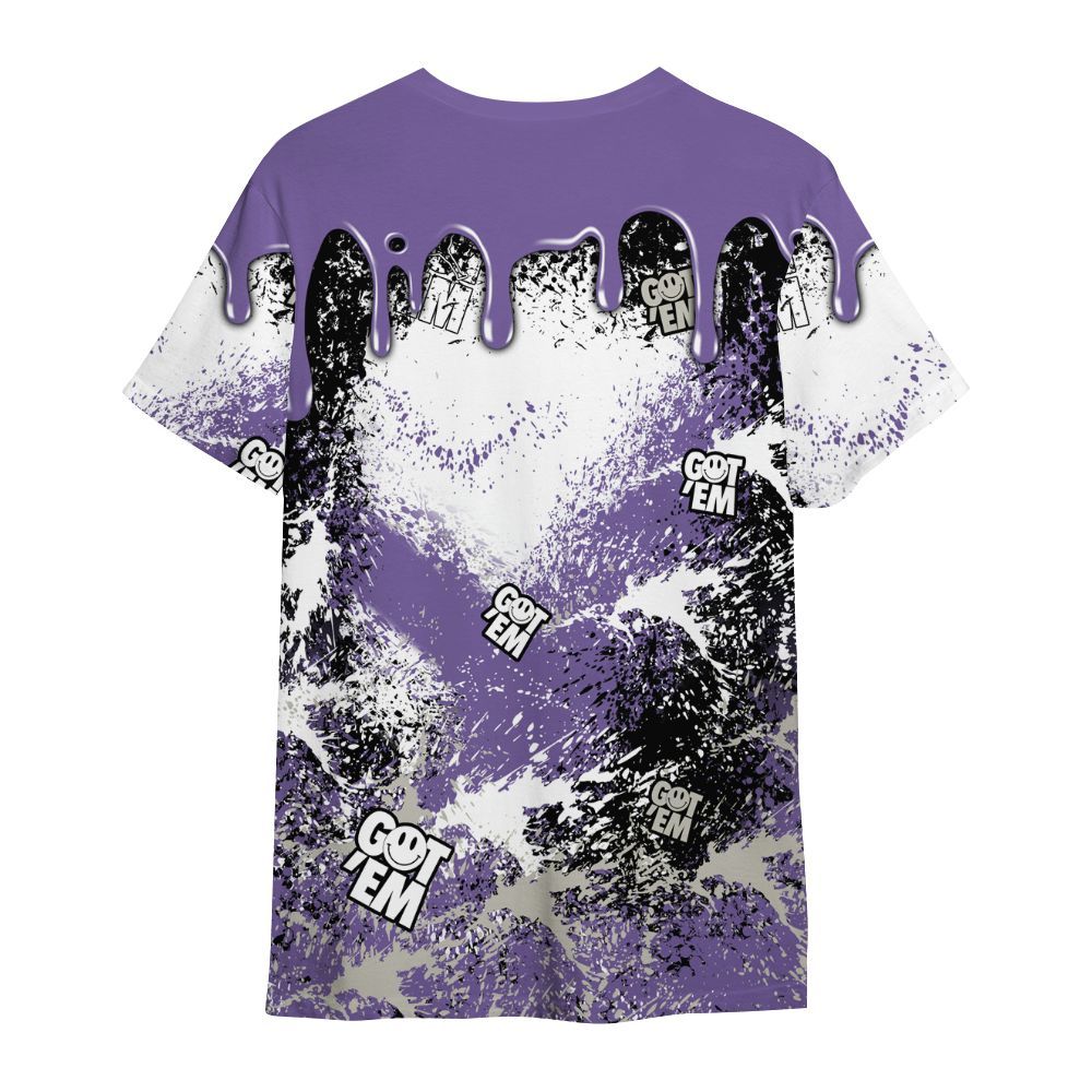 Shirt To Match Dunk Low Black Raspberry - Dripping 23 Drip All Over Print